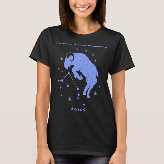 Camiseta Aries del signo de Aries zodiac Zodiac presenta gr (Anverso)