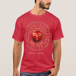 Camiseta Aries - el Rótulo del zodiaco del espolón