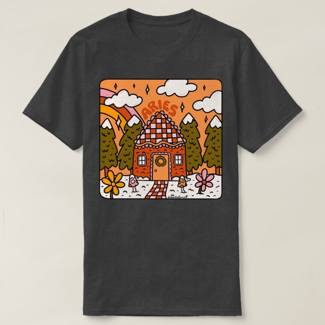 Camiseta Aries Gingerbread House (Diseño del anverso)