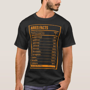 Camiseta Aries Hechos Aparato Para Hombres Y Mujeres Gracio