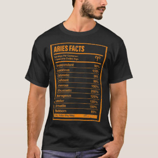 Camiseta Aries Hechos Aparato Para Hombres Y Mujeres Gracio
