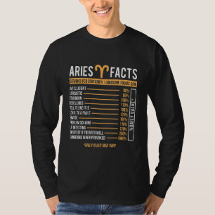 Camiseta Aries Hechos Rótulo Zodiaco Horóscopo Astrología A