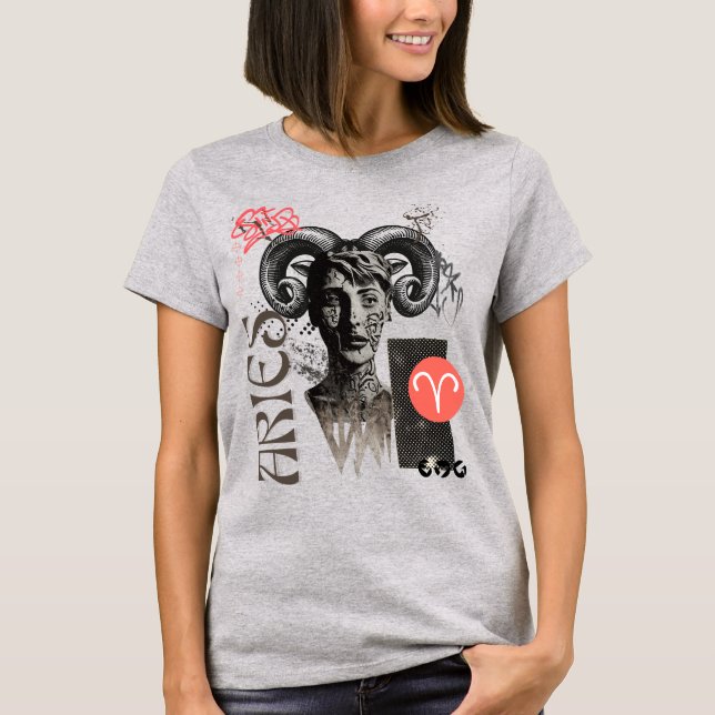 Camiseta Aries Horoscope Tee Shirt (Anverso)