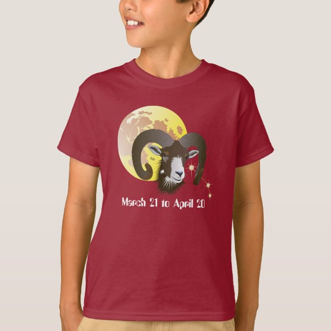 Camiseta Aries March 21 to el abril 20 (Anverso)