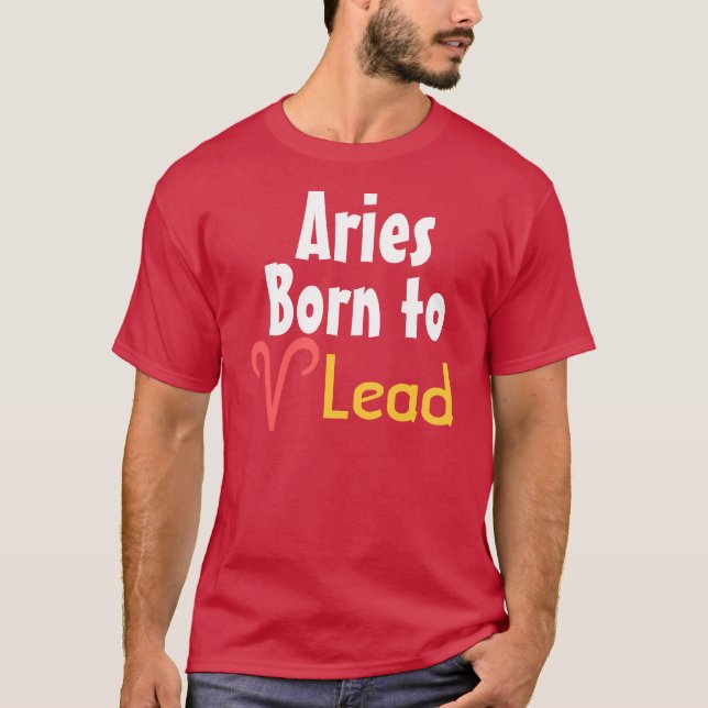 Camiseta Aries nació para plomo (Anverso)