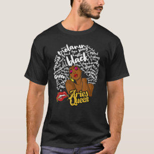 Camiseta Aries Queen African American