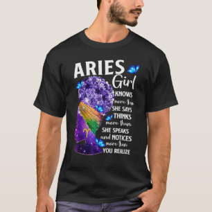 Camiseta Aries Queen Sweet As Candy Birthday for Black Wom