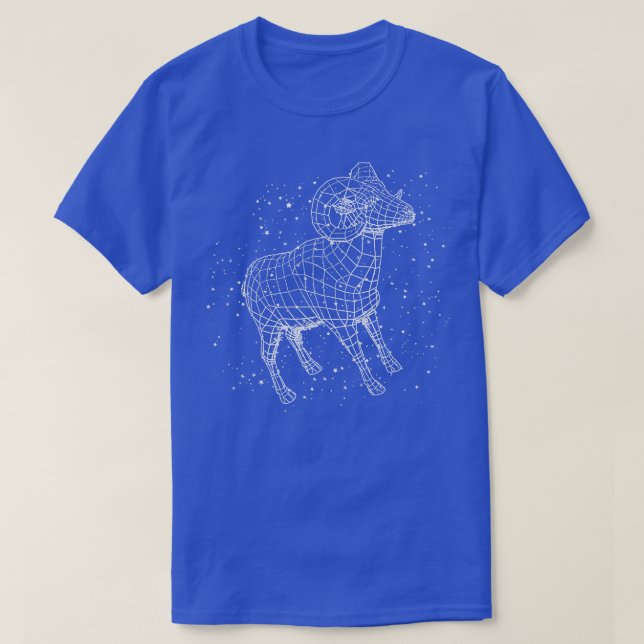 Camiseta Aries Ram Rótulo Astrológico Horóscopo (Diseño del anverso)