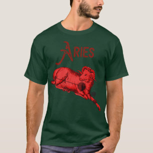 Camiseta Aries Rótulo astrológico Diseño de constelación zo