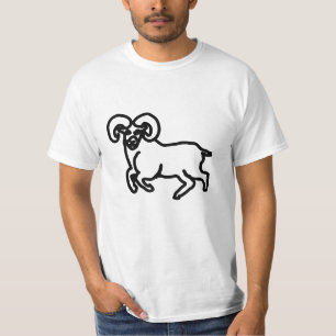 Camiseta Aries Silueta de Carnero – Energía Fuerte