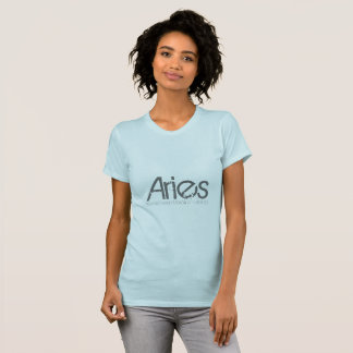 Camiseta Aries Tee-shirt Con Azul Claro Nacido En Marzo