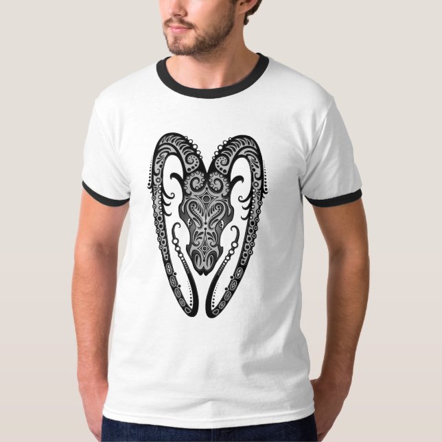 Camiseta Aries tribal complejo (Anverso)
