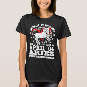Camiseta Aries Zodiac Horoscope Abril 04 Mujeres Hombres Cu