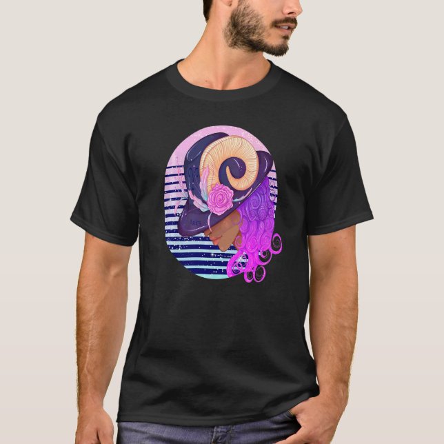 Camiseta Aries Zodiac Horoscope Ram Socket Grip (Anverso)