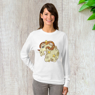 Camiseta Aries Zodiac Ram Coloroso Astrológico