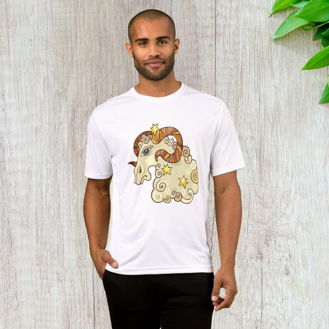 Camiseta Aries Zodiac Ram Coloroso Astrológico (Subido por el creador)