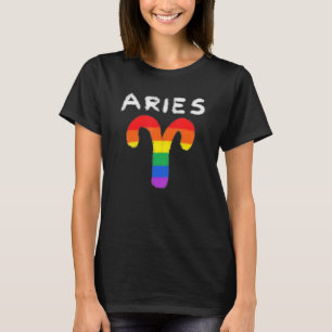 Camiseta Aries Zodiac Rótulo Gay Lesbian Lgbt Orgullo Arcoi