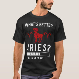 Camiseta Aries Zodiac Rótulo Marcha Abril Cumpleaños Hombre