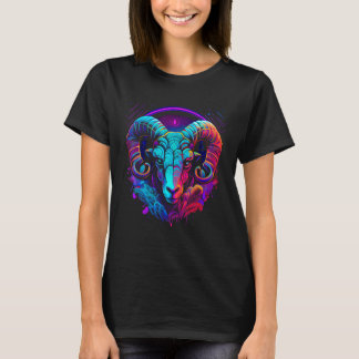 Camiseta Aries Zodiac Sign Ram Graphic Astrology Cool Horos