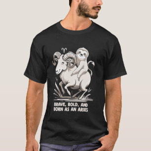 Camiseta Aries Zodíaco Soth Valiente Audaz Y Nacido Aries