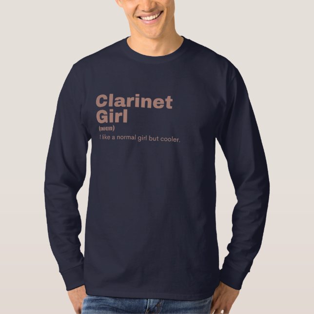 Camiseta arinet  Girl - Clarinet  (Anverso)