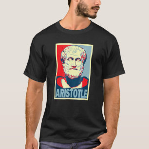 Camiseta Aristóteles estilo Poster griego antiguo arte pop