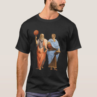 Camiseta Aristóteles y Platón con baloncestos Filosofía Ma