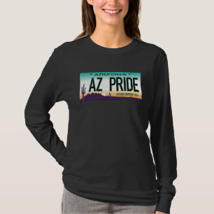Camiseta Arizona AZ Orgullo Casa Nacido Vintage Retro Placa