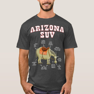 Camiseta Arizona AZ SUV Funny Chiste Horse Mule Souvenir