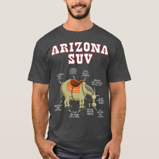 Camiseta Arizona AZ SUV Funny Chiste Horse Mule Souvenir
