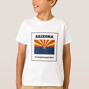 Camiseta Arizona, bandera y lema,
