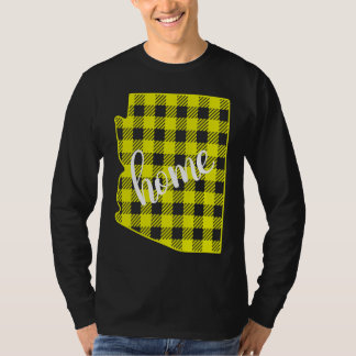 Camiseta Arizona Buffalo Plaid Home State Country Yellow Pl