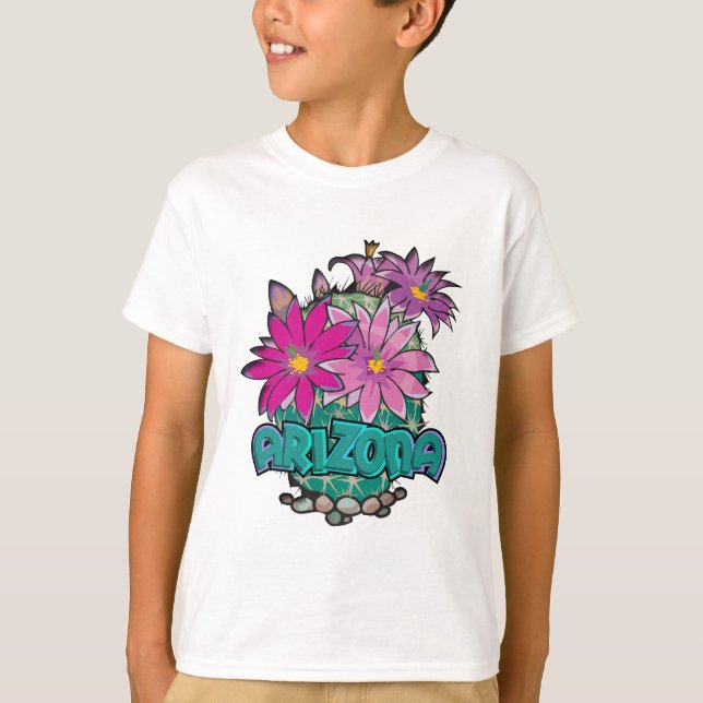 Camiseta Arizona Cactus Blooms (Anverso)