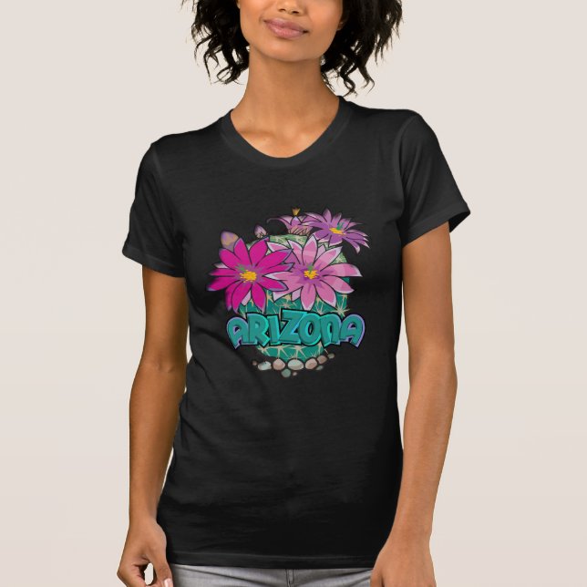 Camiseta Arizona Cactus Blooms (Anverso)