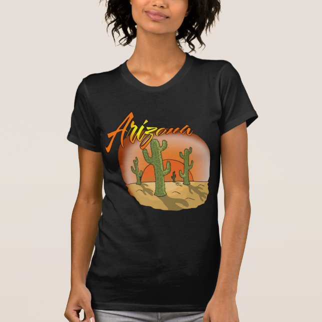 Camiseta ARIZONA Cactus Sunset (Anverso)