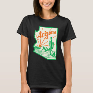 Camiseta Arizona Cactus Vintage Travel