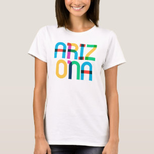 Camiseta Arizona Clásico Vintage Colorido Arte Pop 80