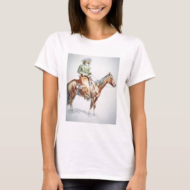 Camiseta Arizona Cowboy, 1901 (crayon en papel) (Anverso)