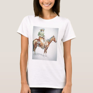 Camiseta Arizona Cowboy, 1901 (creyón en el papel)
