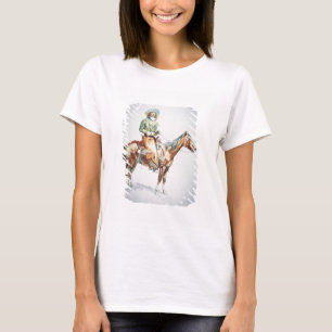Camiseta Arizona Cowboy, 1901 (creyón en el papel)