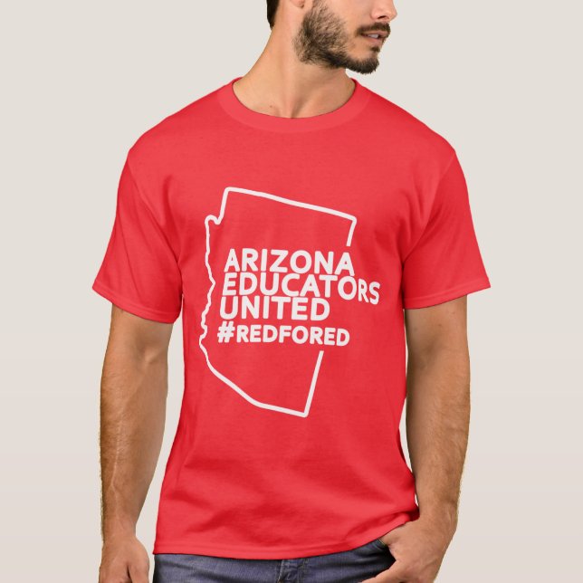 Camiseta Arizona educators united teachers strike red for e (Anverso)