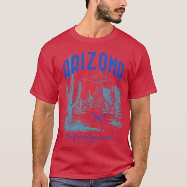 Camiseta Arizona El estado del Gran Cañón Este De 1912 Sobr (Anverso)
