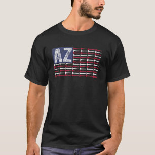 Camiseta Arizona Estado Hogar Az Bandera Americana Golf Pat