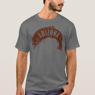 Camiseta Arizona Fish Wordmark Brown
