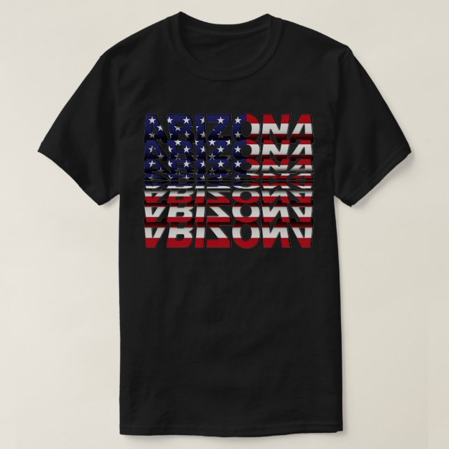 Camiseta Arizona Flip Text efecto (Diseño del anverso)