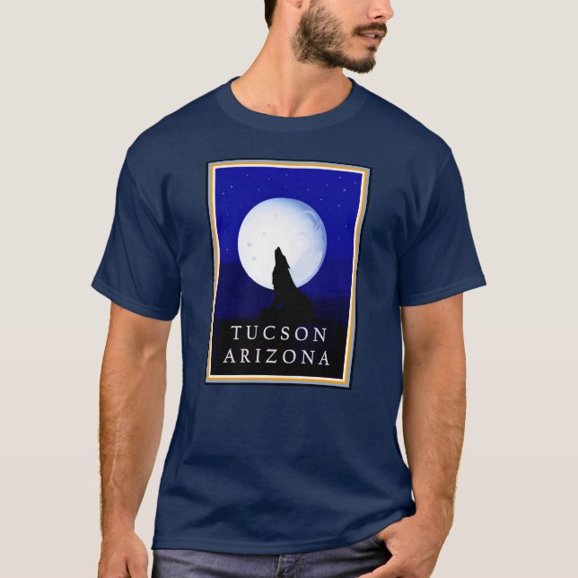Camiseta Arizona Howlin en la Luna (Anverso)
