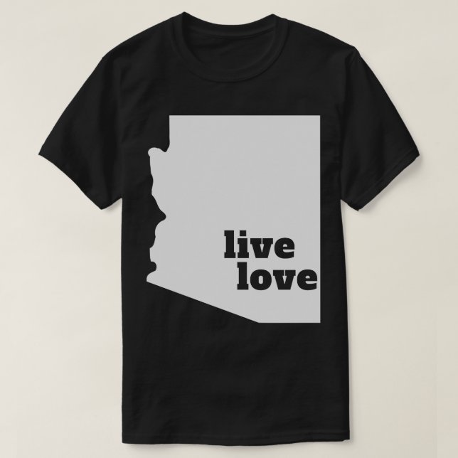 Camiseta Arizona Live Love Arizona (Diseño del anverso)