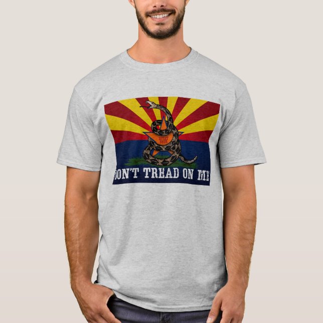 Camiseta Arizona: No pise en mí (limpio) (Anverso)