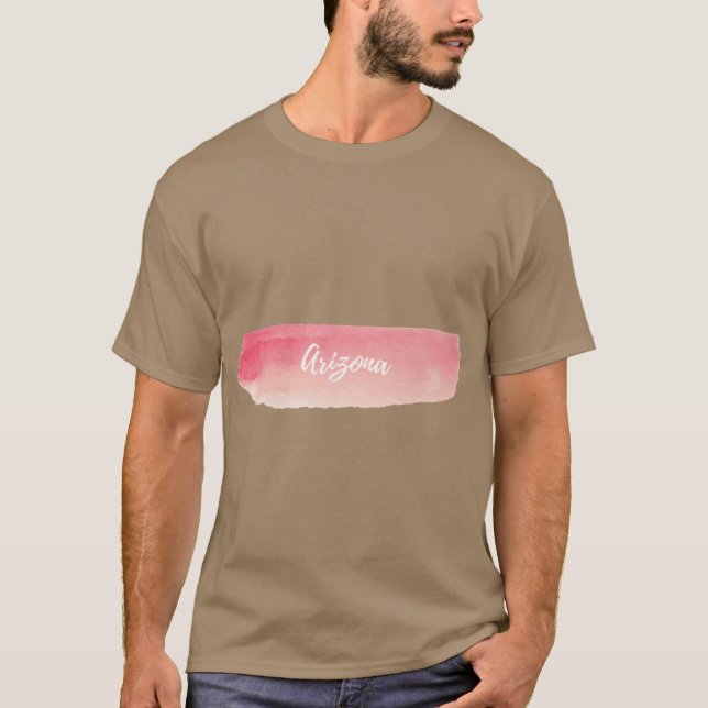 Camiseta Arizona Pastel Rosa Rosa (Anverso)