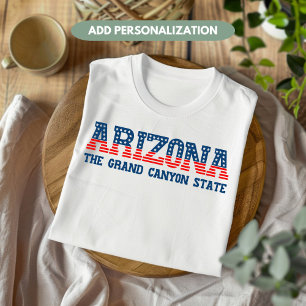 Camiseta Arizona Patriótica El Personalizado Estatal del Gr